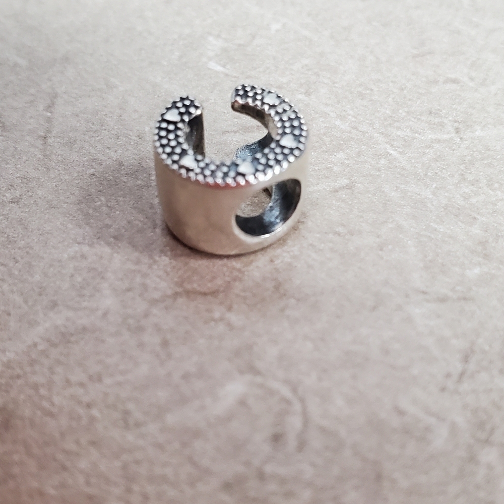 Sterling Silver Tone Textured Clip-On Ear Cuff